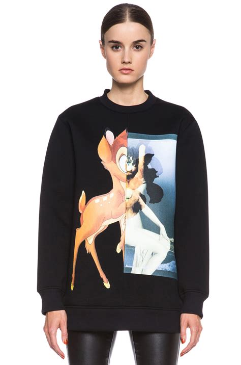 givenchy bambi sweatshirt print|Bambi oversized hoodie .